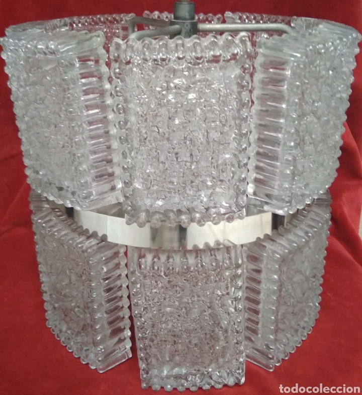 Antig&uuml;edades: Lampara de cristal art dec&oacute; - Foto 3