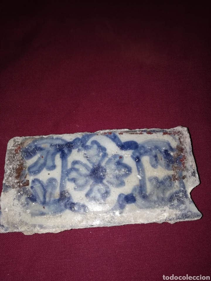 Antigüedades: Bonito y antiguo azulejo cenefa de Triana siglo XVIII - Foto 2 - 143585313