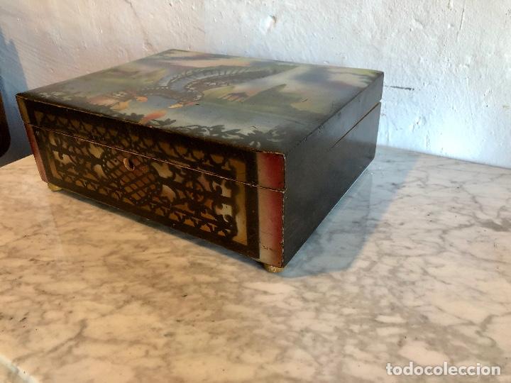 Antig&uuml;edades: CAJA COSTURERO - Foto 3