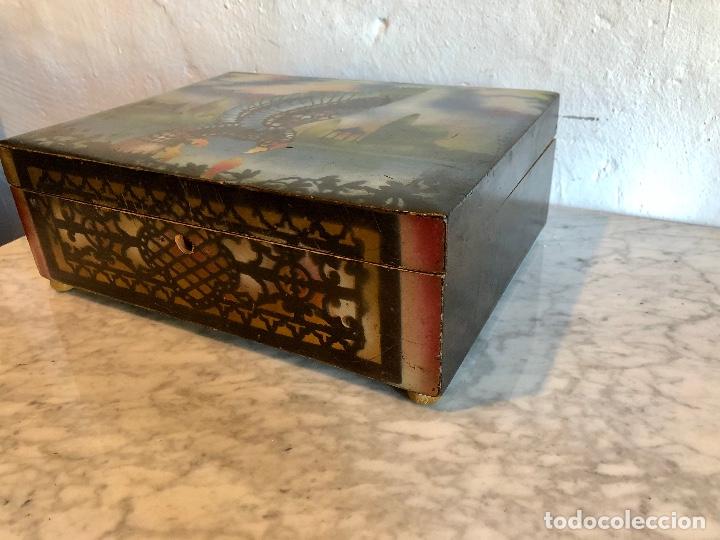 Antig&uuml;edades: CAJA COSTURERO - Foto 4