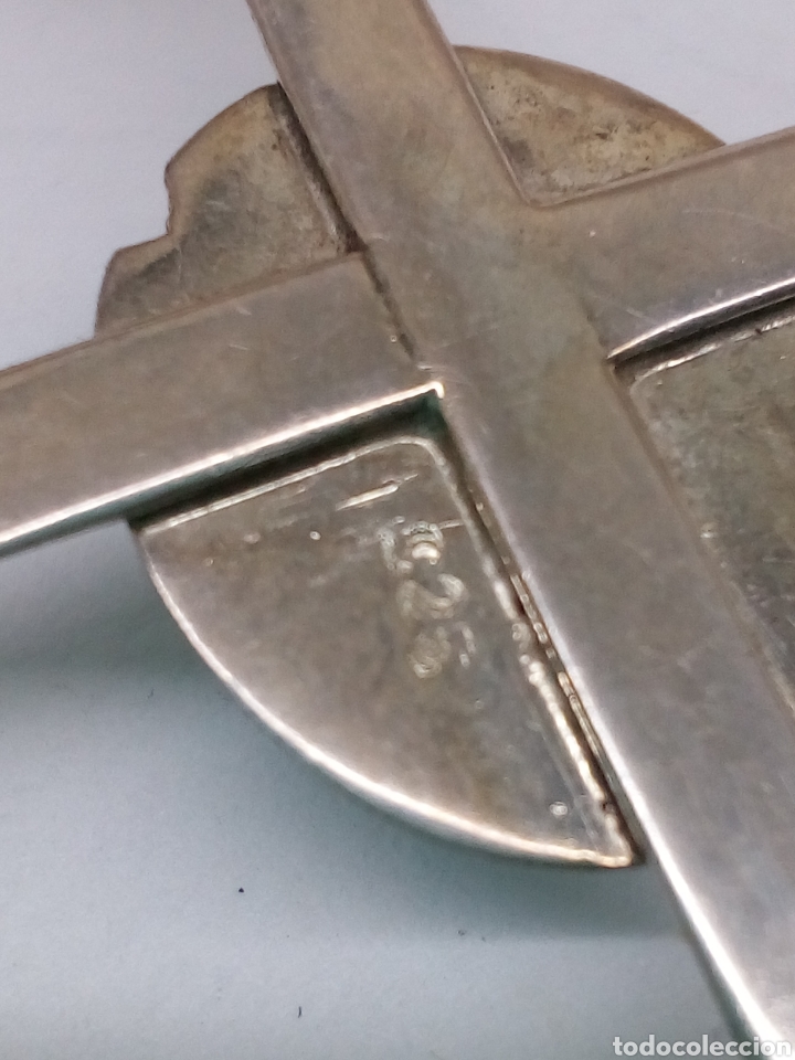 Antig&uuml;edades: Cruz de plata 925 con turquesa /C243 - Foto 5