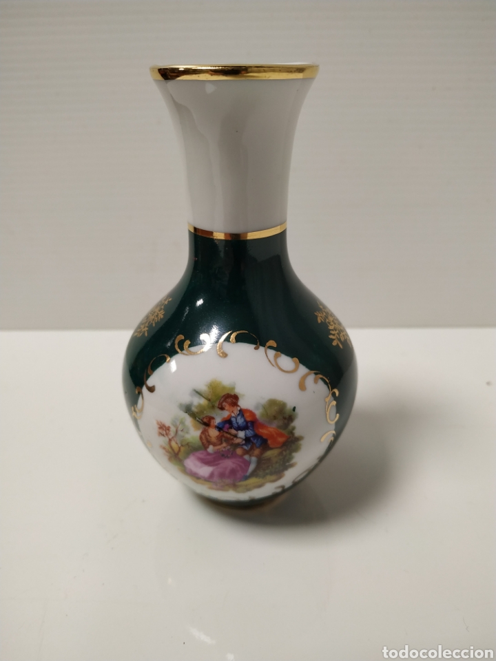 Antig&uuml;edades: Antiguo jarron 12 cm Limoges - Foto 1