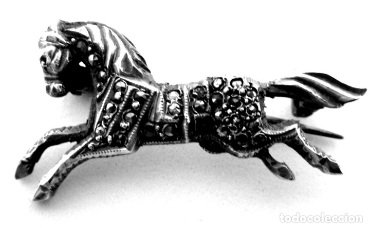 Antig&uuml;edades: BROCHE MARCASITAS - Foto 5