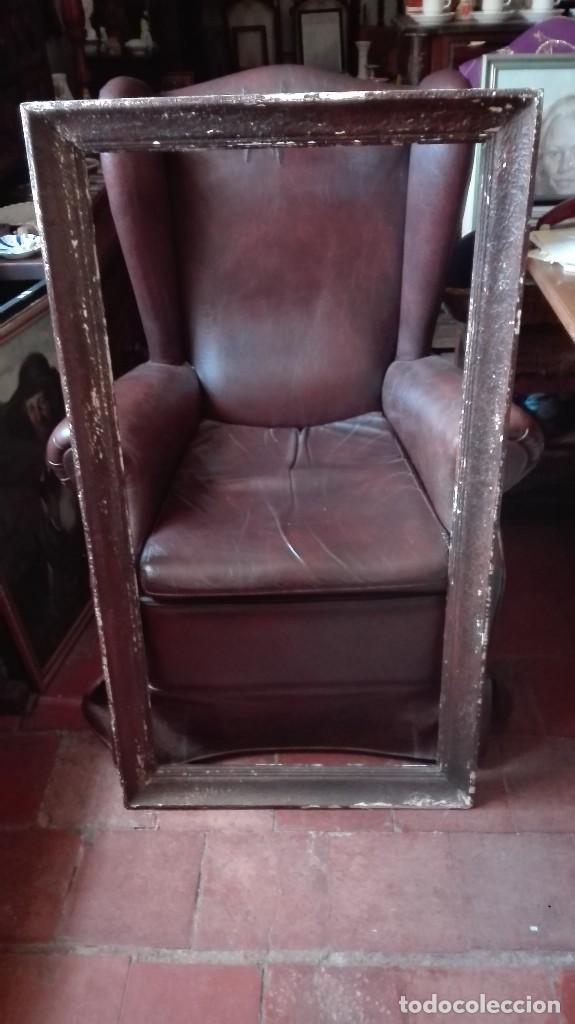 Antig&uuml;edades: Marco de madera mono cromada para restaurar d&eacute;cada de los 50 - Foto 1