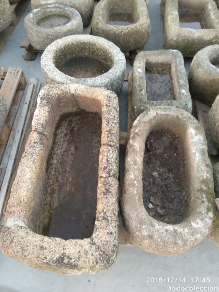 pilas de piedra de granito pica pilon antiguas - Comprar Antigüedades