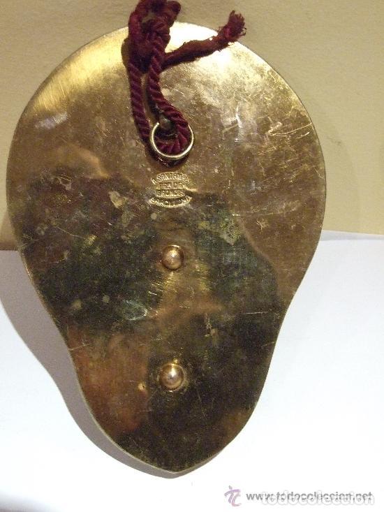 Antig&uuml;edades: BENDITERA BRONCE DORADO Y MARMOL MARCA SANTAMARIA - Foto 2