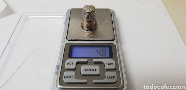 Antig&uuml;edades: Dedal de plata de ley con la Virgen del Pilar - Foto 3
