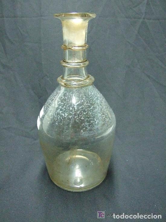 Antig&uuml;edades: ANTIGUA BOTELLA DE VIDRIO SOPLADO - Foto 3