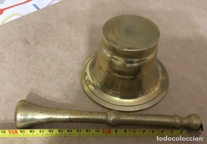 Antig&uuml;edades: Almirez de bronce muy antiguo - Foto 9
