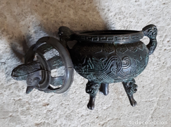 Antig&uuml;edades: Lote de 3 objetos de decoraci&oacute;n - Foto 2