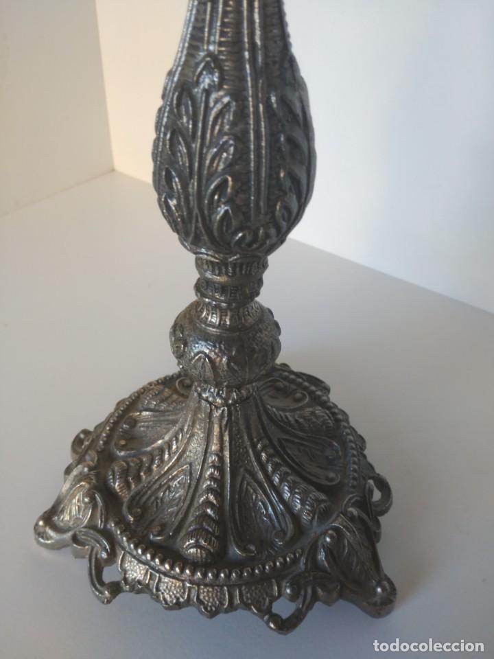 Antig&uuml;edades: Antiguo candelabro plateado de 5 brazos - Foto 3