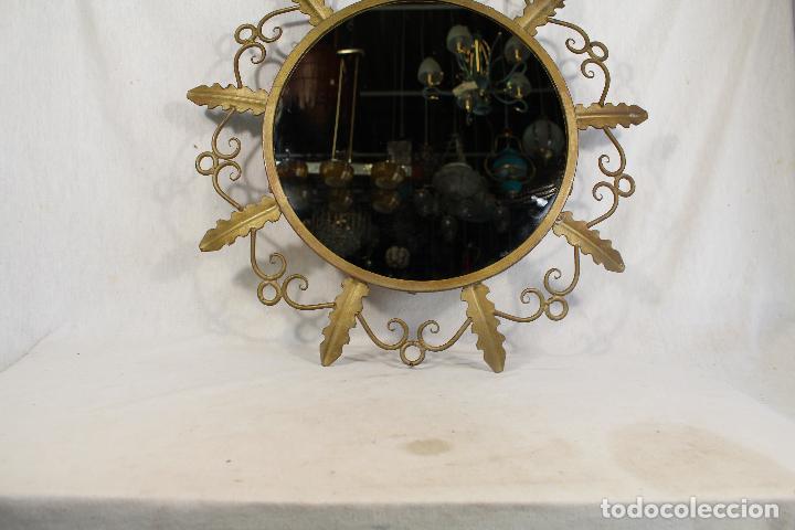 Antig&uuml;edades: espejo de sol en hierro de forja - Foto 2