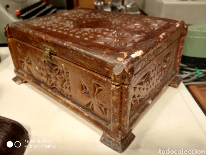 Antig&uuml;edades: Caja madera - Foto 4