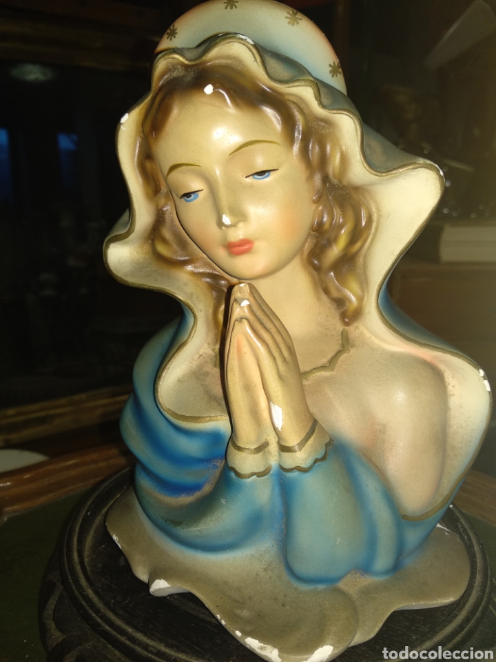 Antig&uuml;edades: Virgen de escayola - Foto 1