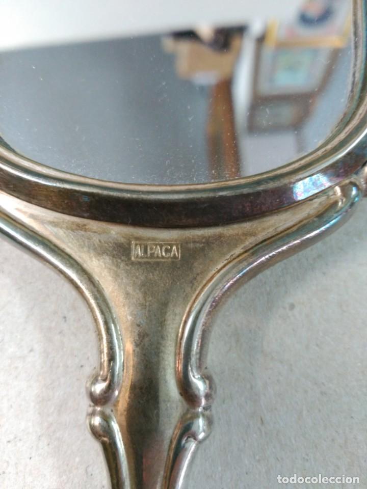 Antig&uuml;edades: JUEGO DE TOCADOR, ALPACA, 8 PIEZAS - Foto 21