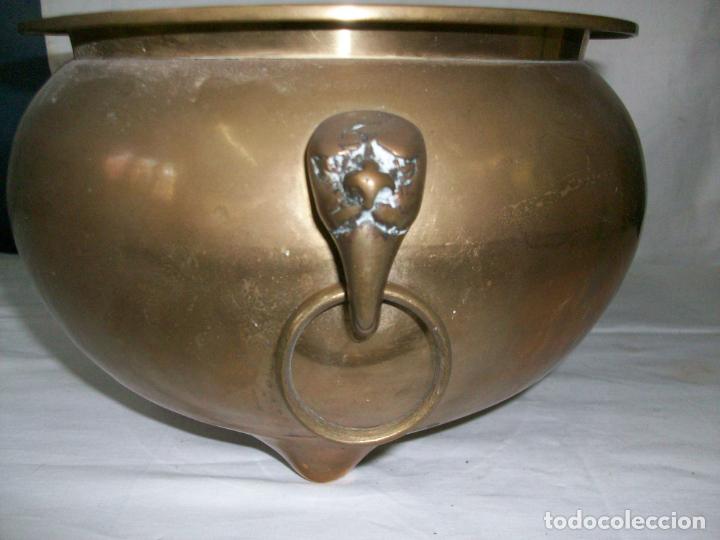 Antig&uuml;edades: CENTRO DE MESA O MACETERO-DE BRONCE - Foto 3