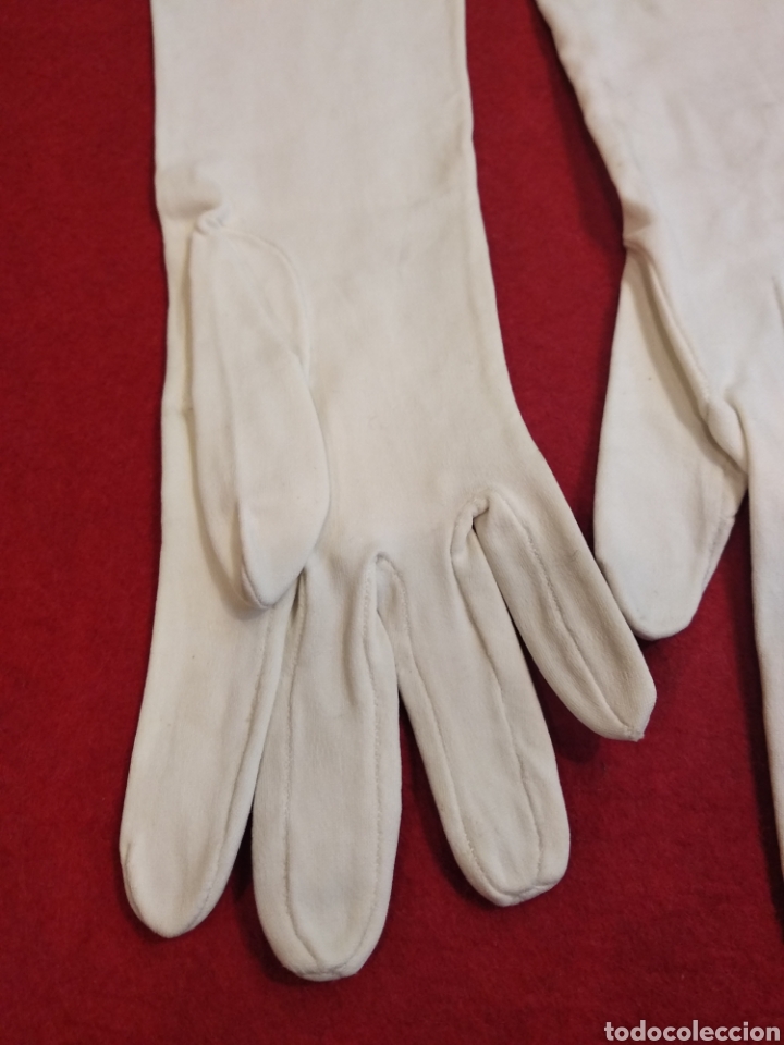 Antig&uuml;edades: Guantes blancos de mujer - Foto 3