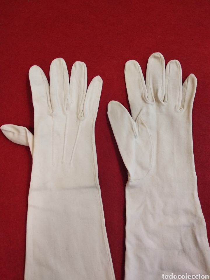 Antig&uuml;edades: Guantes blancos de mujer - Foto 6