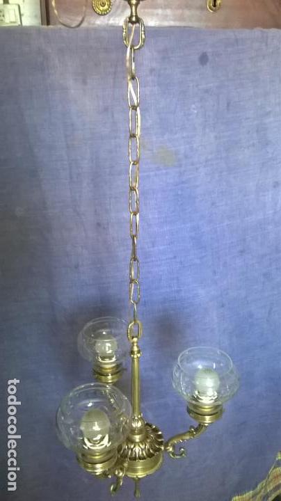 Antig&uuml;edades: Lampara antigua.De broce.Estilo Imperio.E - Foto 21