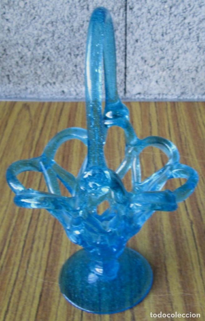 Antig&uuml;edades: CESTA de cristal - Foto 2