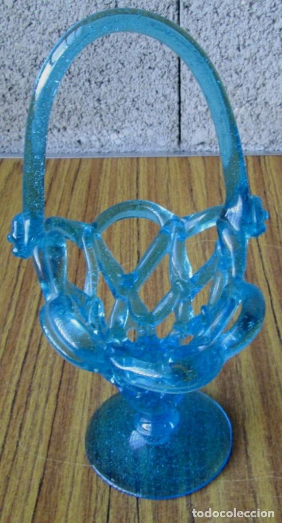 Antig&uuml;edades: CESTA de cristal - Foto 3