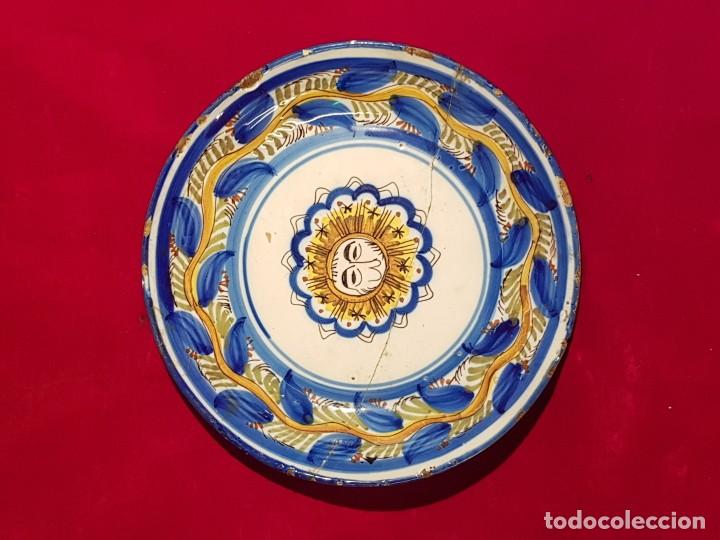 Antiguidades: Plato cer&aacute;mica Manises siglo XIX