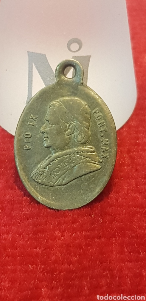 Antig&uuml;edades: Medalla religiosa de P&iacute;o noveno - Foto 1