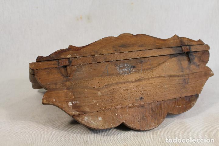 Antig&uuml;edades: mensula - repisa antigua de madera - Foto 6