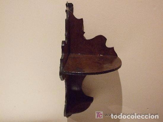 Antig&uuml;edades: REPISA RINCONERA DE CAOBA - Foto 3