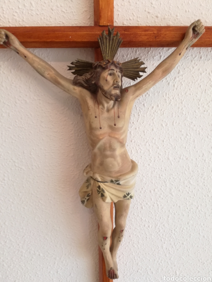 crucifijo rústico de pared en madera - Buy Antique crucifixes on  todocoleccion