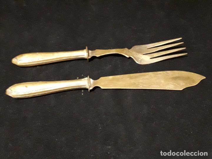 Antig&uuml;edades: Juego de cubiertos para trinchar - Foto 4