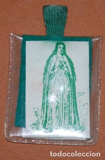Antig&uuml;edades: ESCAPULARIO CORAZON INMACULADO DE MARIA-35 - Foto 1