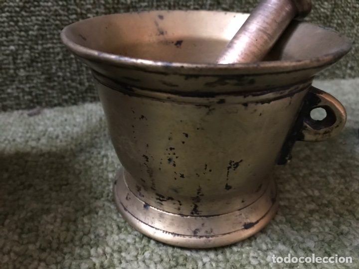 Antig&uuml;edades: MORTEROS DE COBRE, JUEGO DE 3 - Foto 3