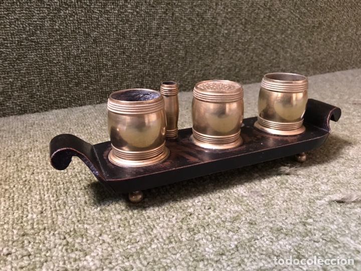 Antig&uuml;edades: ESCRIBANIA COBRE Y MADERA - Foto 2