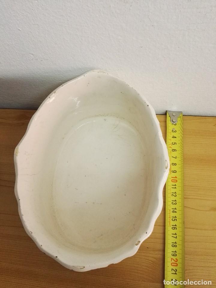 Antig&uuml;edades: Centro de mesa tipo maceta de porcelana - Foto 3