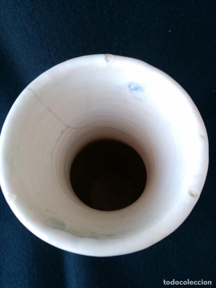Antig&uuml;edades: Jaron florero ceramica Talavera - Foto 3