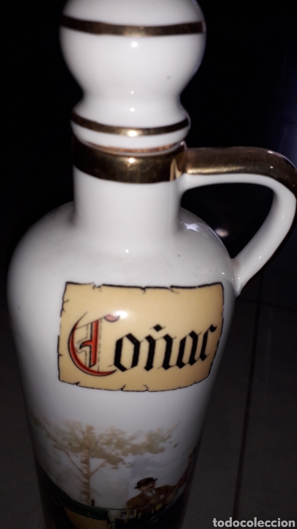 Antig&uuml;edades: Botella ceramica co&ntilde;ac 1895 - Foto 3