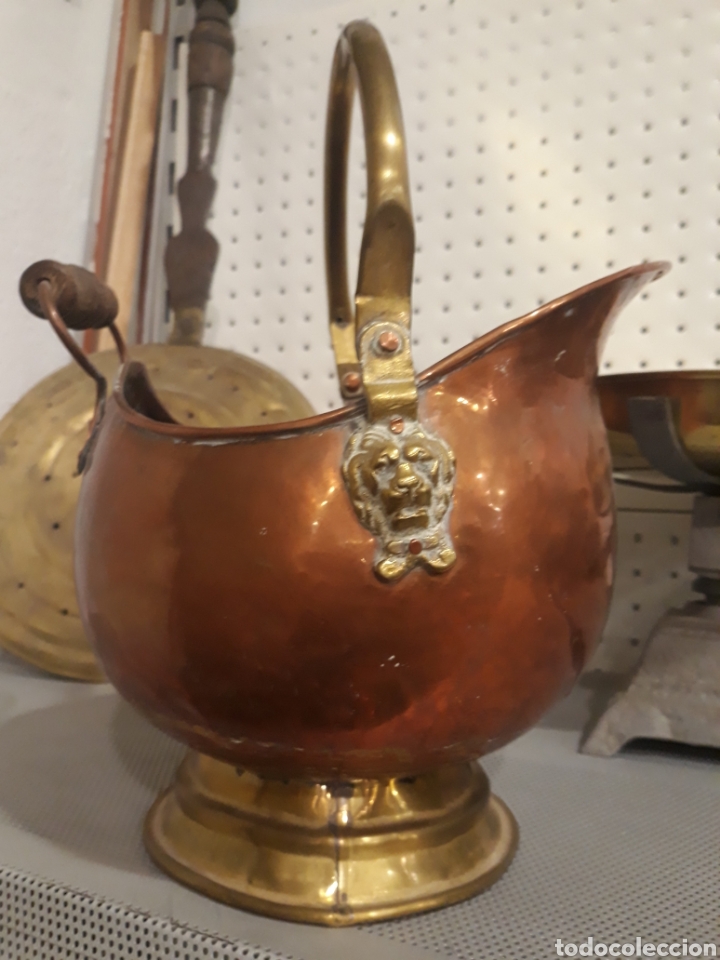 Antig&uuml;edades: Medida en cobre y laton. - Foto 1