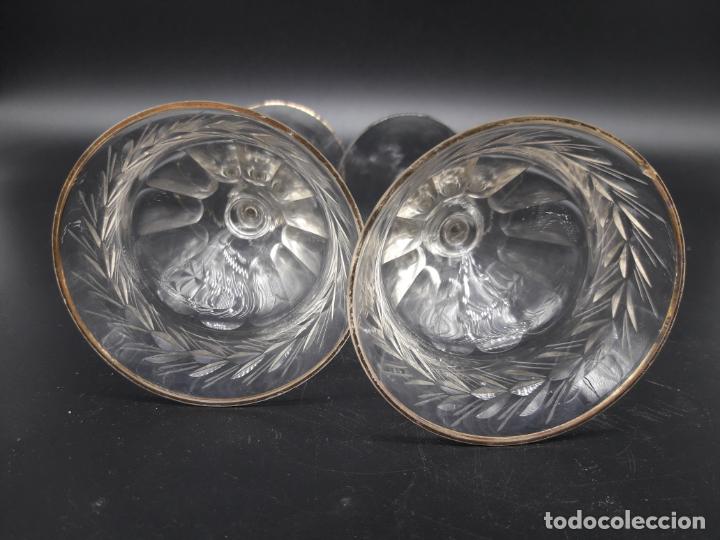 Antig&uuml;edades: 2 Copas de licor - Foto 4