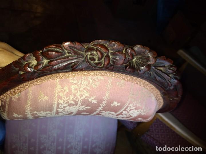 Antig&uuml;edades: Lote de Sill&oacute;n Isabelino y 4 Sillas - Foto 10