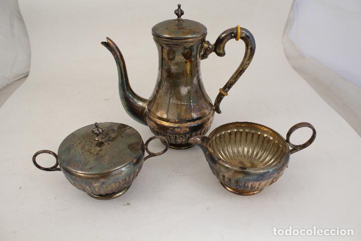 Antig&uuml;edades: juego de cafe en alpaca - Foto 2