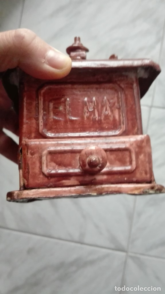 Antig&uuml;edades: ANTIGUO MOLINILLO DE CAFE MARCA ELMA. - Foto 8