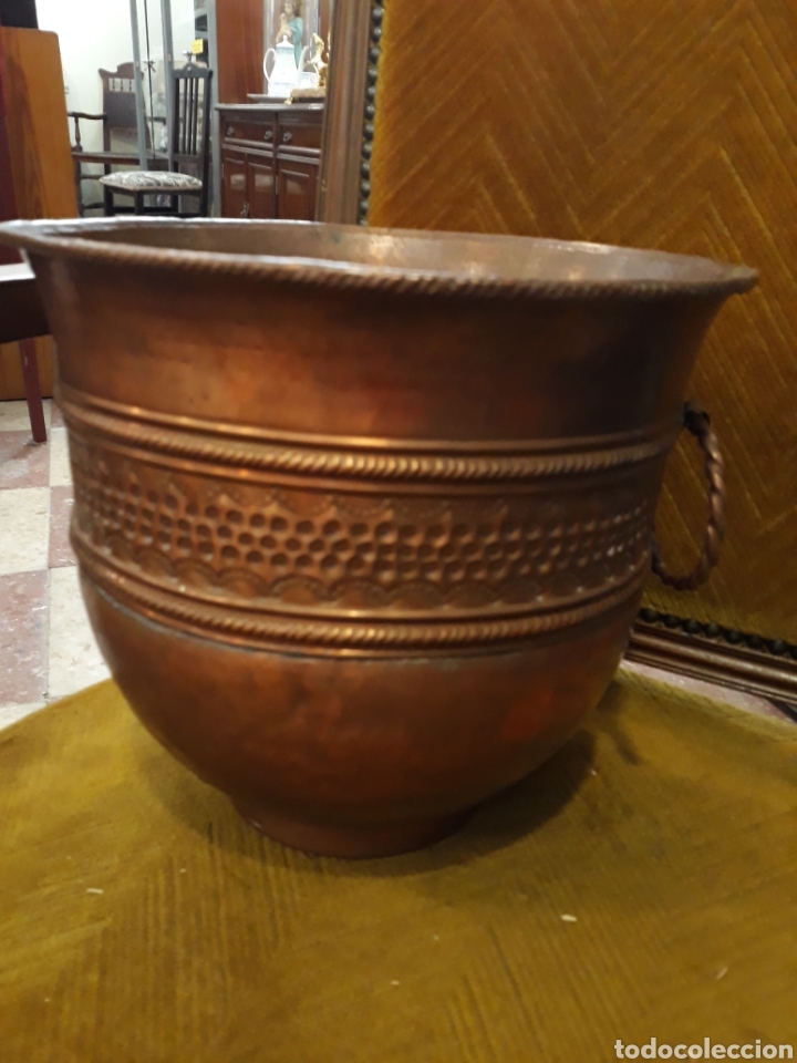 Antig&uuml;edades: Macetero de cobre - Foto 5