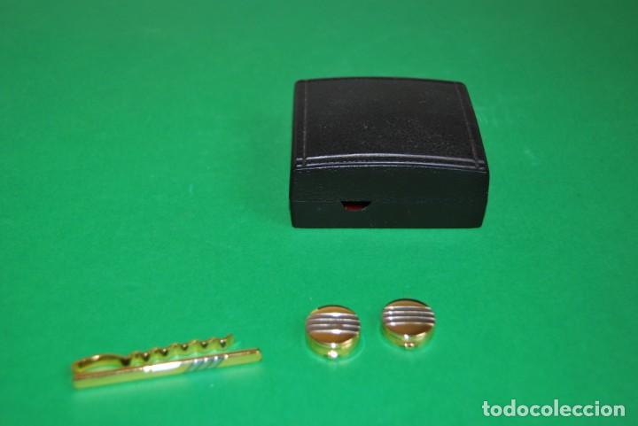 Antig&uuml;edades: CONJUNTO DE GEMELOS Y ALFILER PARA CORBATA - Foto 5