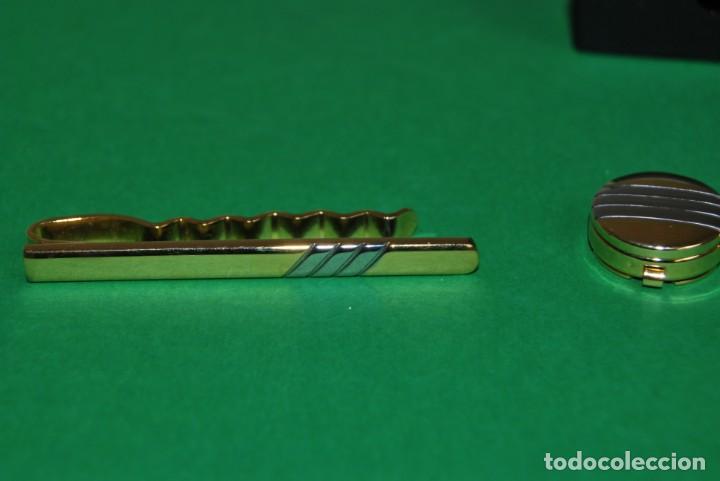Antig&uuml;edades: CONJUNTO DE GEMELOS Y ALFILER PARA CORBATA - Foto 6