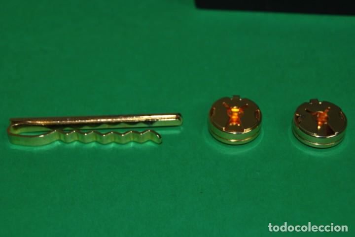 Antig&uuml;edades: CONJUNTO DE GEMELOS Y ALFILER PARA CORBATA - Foto 7