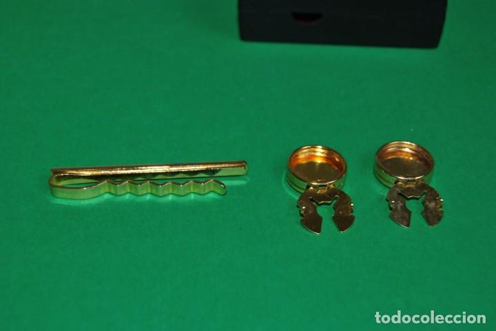 Antig&uuml;edades: CONJUNTO DE GEMELOS Y ALFILER PARA CORBATA - Foto 8