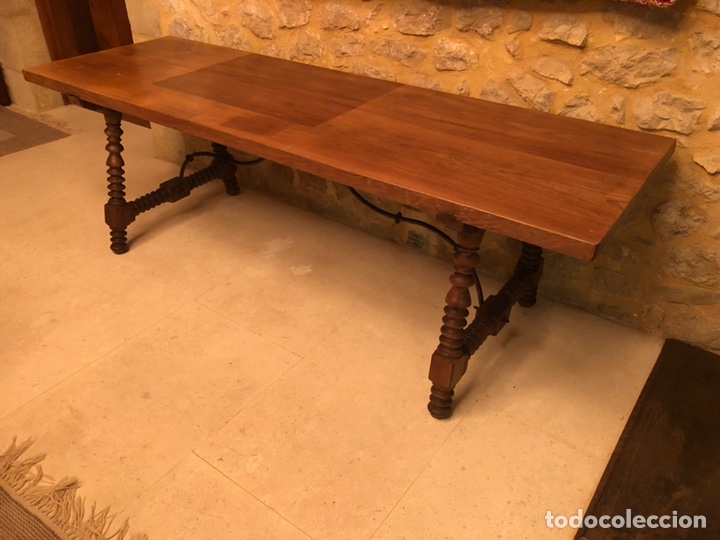 Antig&uuml;edades: Mesa espa&ntilde;ola madera de nogal - Foto 1
