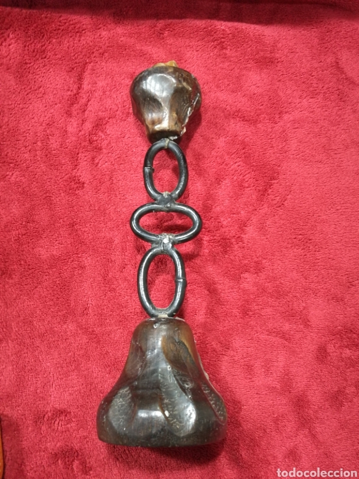 Antig&uuml;edades: Candelabro de madera y forja tipo castellano - Foto 2