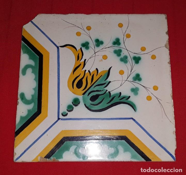 Antig&uuml;edades: AZULEJO CATAL&Aacute;N SIGLO XIX - Foto 1